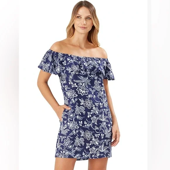 Tommy Bahama | Dresses | Nwt Tommy Bahama Delft Floral Ruffle Linen Blend Dress | Poshmark Tommy Bahama | Dresses | Nwt Tommy Bahama Delft Floral Ruffle Linen Blend Dress | Poshmark